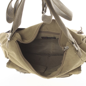 Dámská látková crossbody taška khaki - New Rebels Mikayla