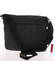 Unisex módní látková černá crossbody taška - New Rebels Collins