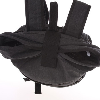 Unisex moderní látkový černý batoh - New Rebels Kinley