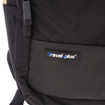 Kvalitní školní a cestovní batoh černý - Travel plus 0100