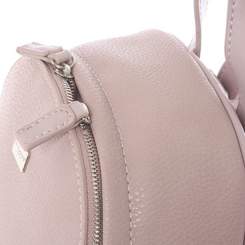 Dámský trendy městský batůžek růžový - David Jones Leksi