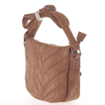 Originální crossbody kabelka camel - Just Dreamz Emely