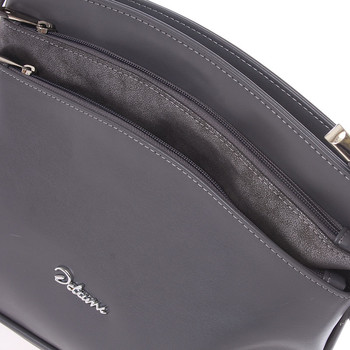 Originální crossbody kabelka tmavě šedá - Delami Lealia