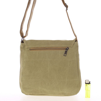 Unisex látková khaki crossbody taška - New Rebels Anchor