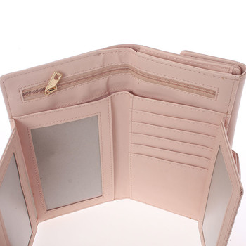 Luxusní velká dámská světle růžová peněženka - Dudlin M377