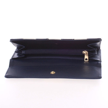 Luxusní velká dámská tmavě modrá peněženka - Dudlin M377