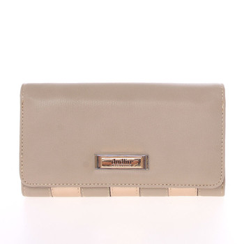 Luxusní dámská taupe peněženka - Dudlin M376