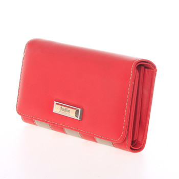 Luxusní dámská červená peněženka - Dudlin M376
