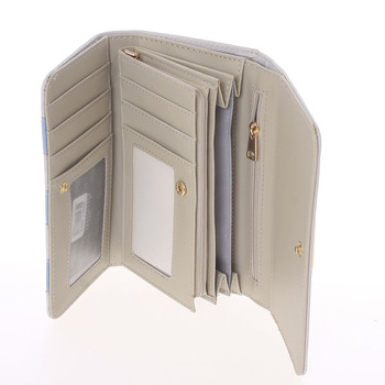 Luxusní dámská světle šedá peněženka - Dudlin M376