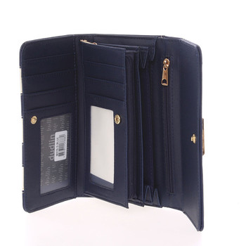 Luxusní dámská tmavě modrá peněženka - Dudlin M376