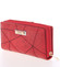 Větší prošívaná červená dámská peněženka - Dudlin M358