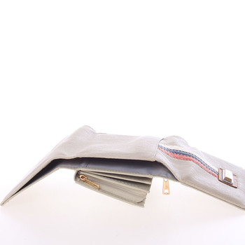 Trendy dámská peněženka světle šedá - Dudlin M385
