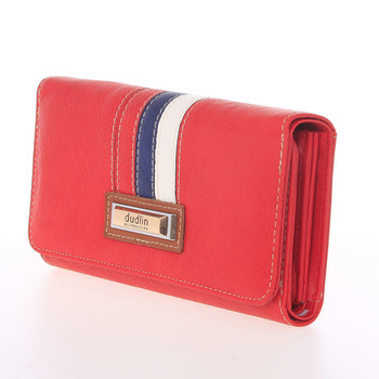 Trendy dámská peněženka červená - Dudlin M385