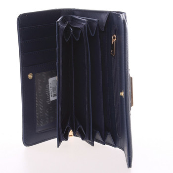 Trendy dámská peněženka tmavě modrá - Dudlin M385