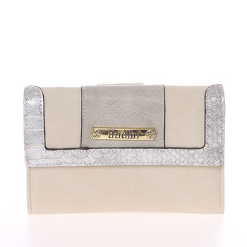 Elegantní dámská peněženka béžová - Dudlin M341