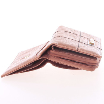Módní větší dámská peněženka růžová - Dudlin M359
