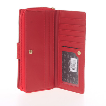 Módní větší dámská peněženka červená - Dudlin M359