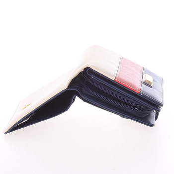 Středně velká dámská modro béžová peněženka - Dudlin M380