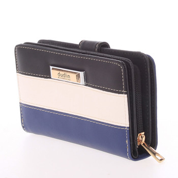 Středně velká dámská černo modrá peněženka - Dudlin M380