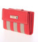 Dámská větší pruhovaná červená peněženka - Dudlin M378