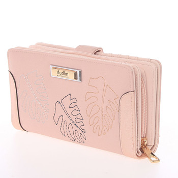 Velká dámská originální světle růžová peněženka - Dudlin M354