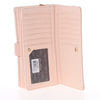 Velká dámská originální světle růžová peněženka - Dudlin M354