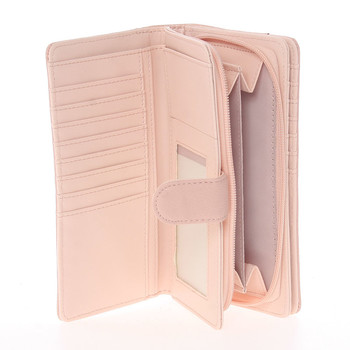 Velká dámská originální světle růžová peněženka - Dudlin M354