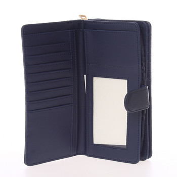 Velká dámská originální tmavě modrá peněženka - Dudlin M354