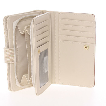Střední dámská béžová peněženka - Dudlin M330