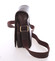 Pánská hnědá kožená taška přes rameno - SendiDesign Luxos