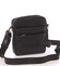  Módní pánská kožená taška na doklady přes rameno černá - SendiDesign Lamar