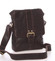 Střední pánská kožená crossbody brašna hnědá - SendiDesign Lysander
