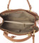 Originální dámská kožená kabelka světle hnědá - ItalY Mattie