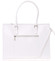 Moderní a elegantní dámská kožená kabelka bílá - ItalY Madelia