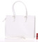 Moderní a elegantní dámská kožená kabelka bílá - ItalY Madelia