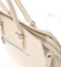 Moderní a elegantní dámská kožená kabelka béžová - ItalY Madelia