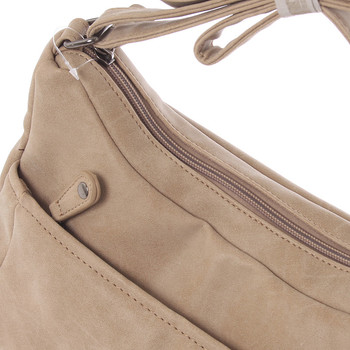 Dámská trendy crossbody kabelka taupe - Just Dreamz Bethany