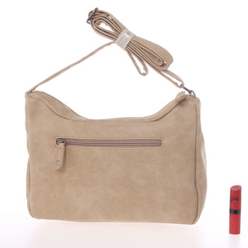 Dámská trendy crossbody kabelka taupe - Just Dreamz Bethany