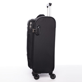 Odlehčený cestovní kufr černý - Menqite Kisar L