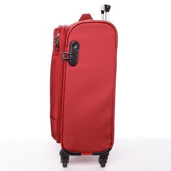 Odlehčený cestovní kufr červený - Menqite Kisar M