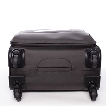Odlehčený cestovní kufr hnědý - Menqite Kisar M