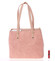 Exkluzivní dámská kožená kabelka růžová - ItalY Logistilla