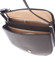 Malá černá pevná crossbody kožená kabelka - ItalY EmRoya