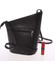 Originální černá kožená crossbody kabelka - ItalY Meidi