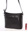 Malá černá kožená crossbody kabelka  - ItalY Madora