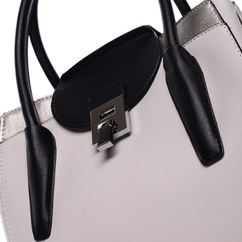 Moderní menší dámská kabelka světle šedá - Tomassini Sloane