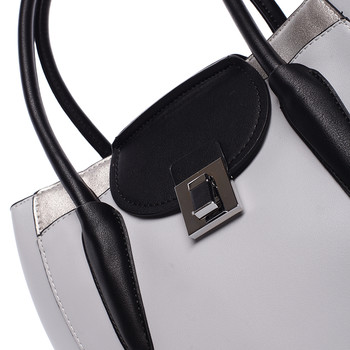 Moderní menší dámská kabelka šedá - Tomassini Sloane