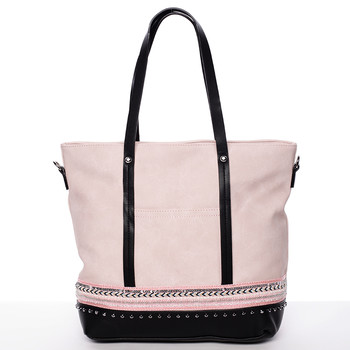 Atraktivní dámská kabelka přes rameno světle růžová - Tommasini Melba