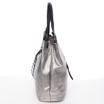 Originální dámská kabelka do ruky stříbrná - MARIA C Cherish