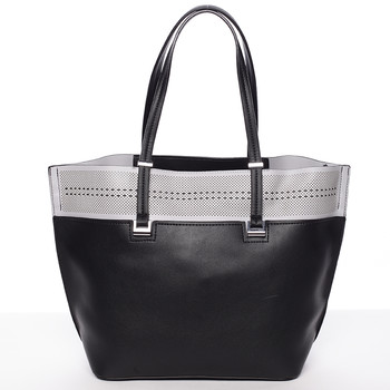Trendy měkká dámská kabelka černá - Tommasini Millie